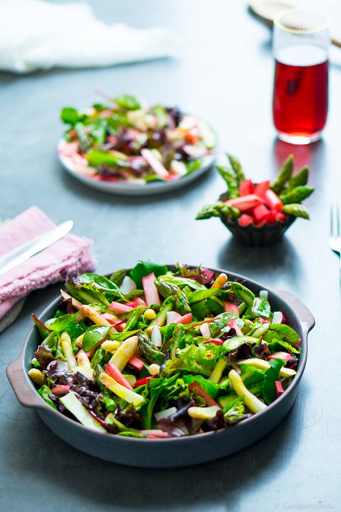 Sommerlicher Rhabarber-Spargel-Salat 1